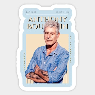 Anthony Bourdain  Fashion 1 Sticker